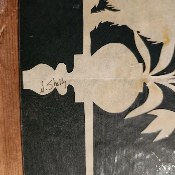 Hand Cut Scherenschnitte Bethlehem Art Piece N. Shelly New - Picture 3 of 3